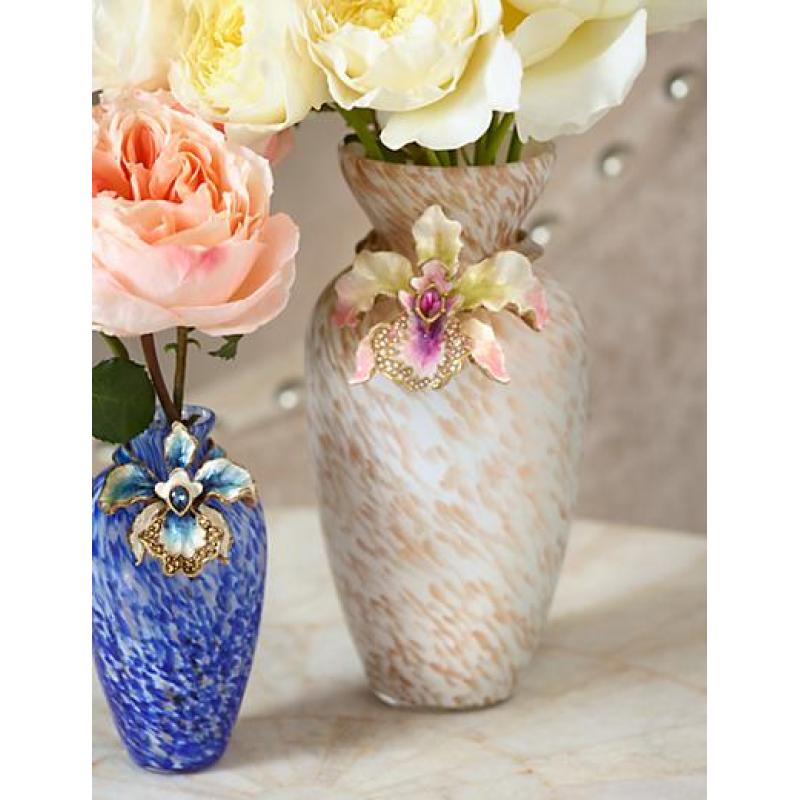 Jay Strongwater Loretta Orchid Vase Flora SDH2383-256