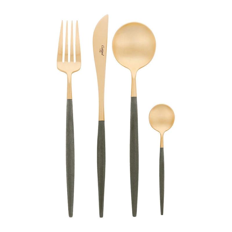 Cutipol Cutlery Set 24 Piece Goa Matte Gold Stainless Steel