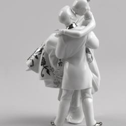 Lladro The Happiest Day Couple. Figurine. Silver luster 01007055