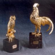 Soher Figure Owl Gold 5036 New