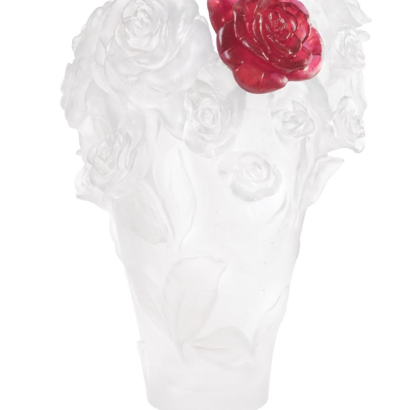 Daum Rose Passion Vase