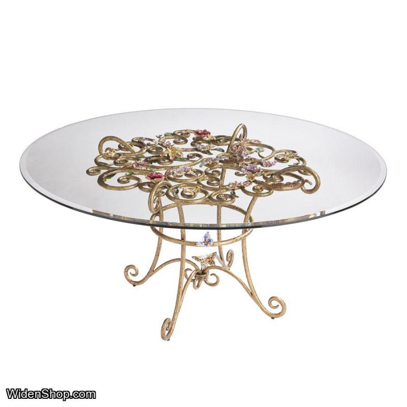 JAY STRONGWATER Sophia Floral Dining Table SHW3303-450