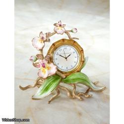 Tara Orchid Clock - Flora JAY STRONGWATER SDH6059-256