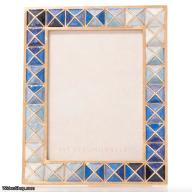 JAY STRONGWATER Abaculus Pyramid 3" x 4" Frame - Delft Garden SKU: SPF5876-284