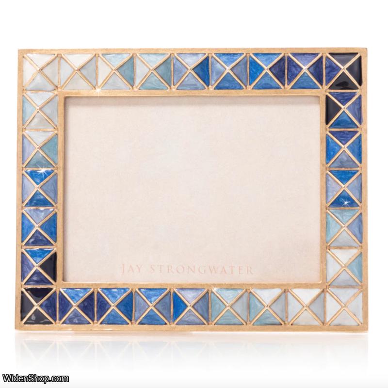 JAY STRONGWATER Abaculus Pyramid 3" x 4" Frame - Delft Garden SKU: SPF5876-284