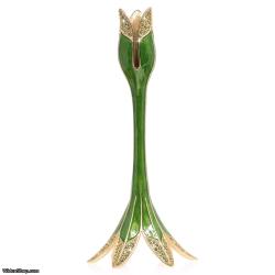 Jay Strongwater Abraham Tulip Medium Green Candle Stick Holder SDH2535-229