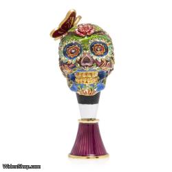 Jay Strongwater Calavera Skull Wine Stopper and Stand SDH6646-289