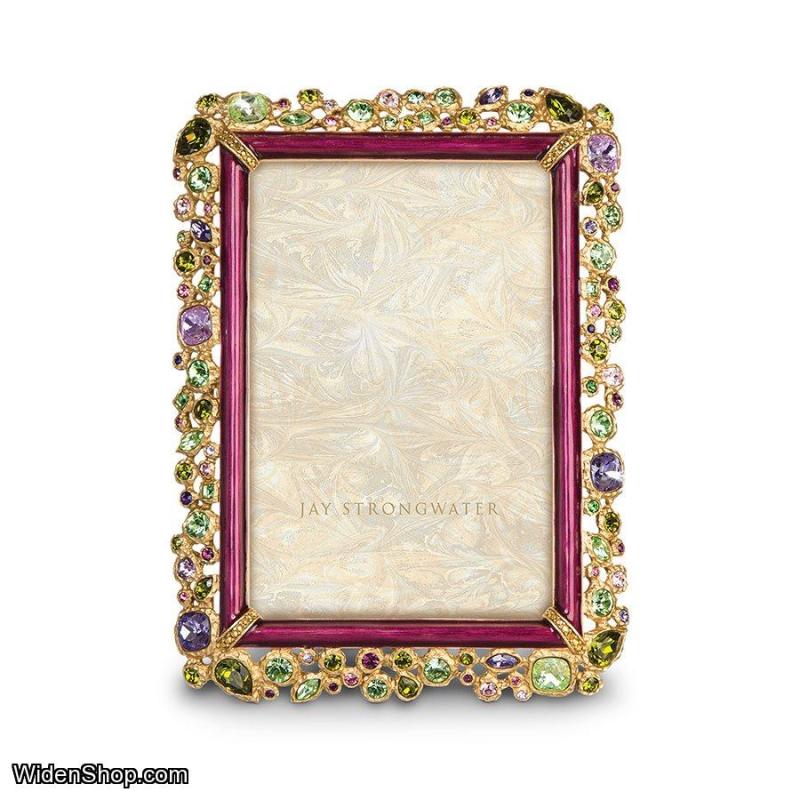 Jay Strongwater Emery Bejeweled 4" x 6" Frame SPF5813-289