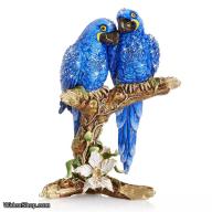 Jay Strongwater Julie & Blaze Macaws on Branch Figurine SDH1942-228