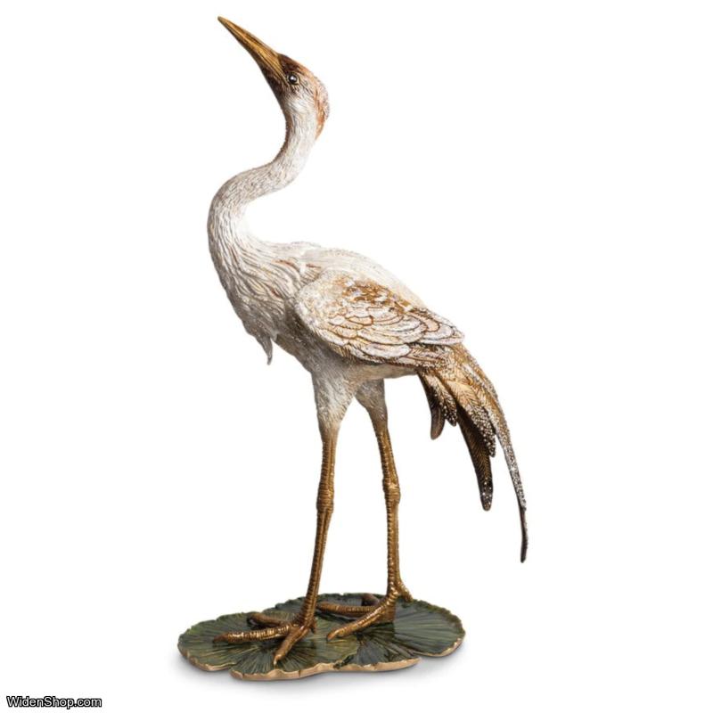 Jay StrongwaterNelson Crane on Lily Pad Figurine SDH1884-280