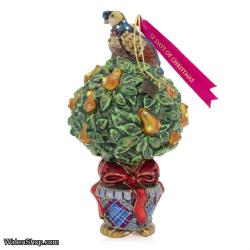 Jay Strongwater Partridge in a Pear Tree Glass Ornament SDH2220-250