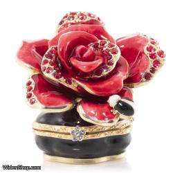 Jay Strongwater Rosalie Night Bloom Rose Box SDH7399-250