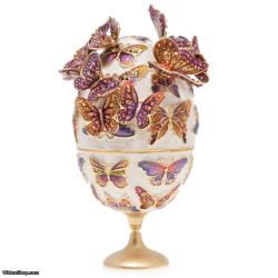 Jay Strongwater Sunset Butterfly Egg Objet SDH1935-256