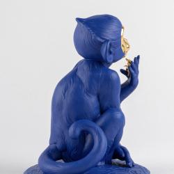 Lladro Little monkey Blue-Gold 01009548