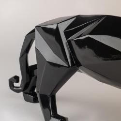 Lladro Panther Figurine Glazed Black 01009496