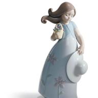 Lladro Little Violet Girl Figurine 01008043