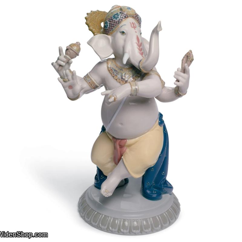 Lladro Dancing Ganesha Figurine 01008327