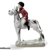 Lladro Giddy up Doggy Girl Figurine 01008523