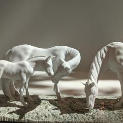 Lladro Horses in The Meadow Sculpture 01008699