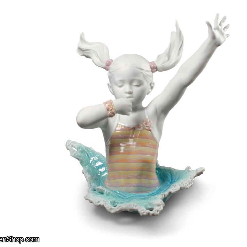 Lladro There I Go! Girl Figurine 01009194