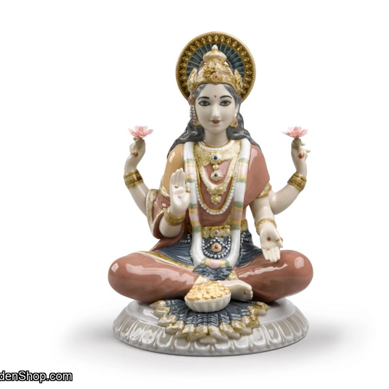 Lladro Goddess Sri Lakshmi Figurine 01009229