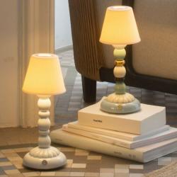 Lladro Palm Firefly Golden Fall Table Lamp Green and Blue 01023793