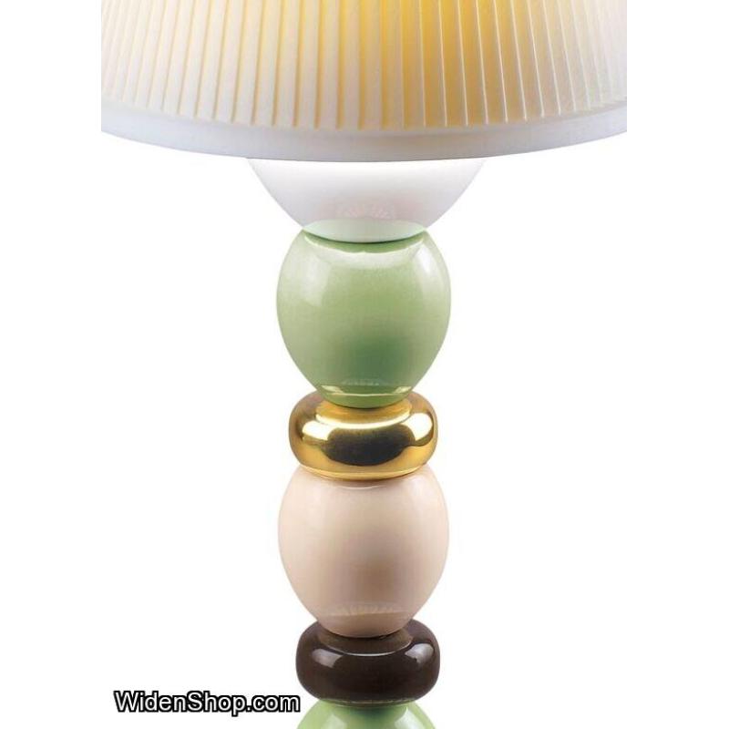 Lladro Palm Firefly Golden Fall Table Lamp Green and Blue 01023793