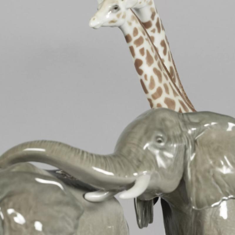 Lladro African Savannah Wild Animals Sculpture 01009394