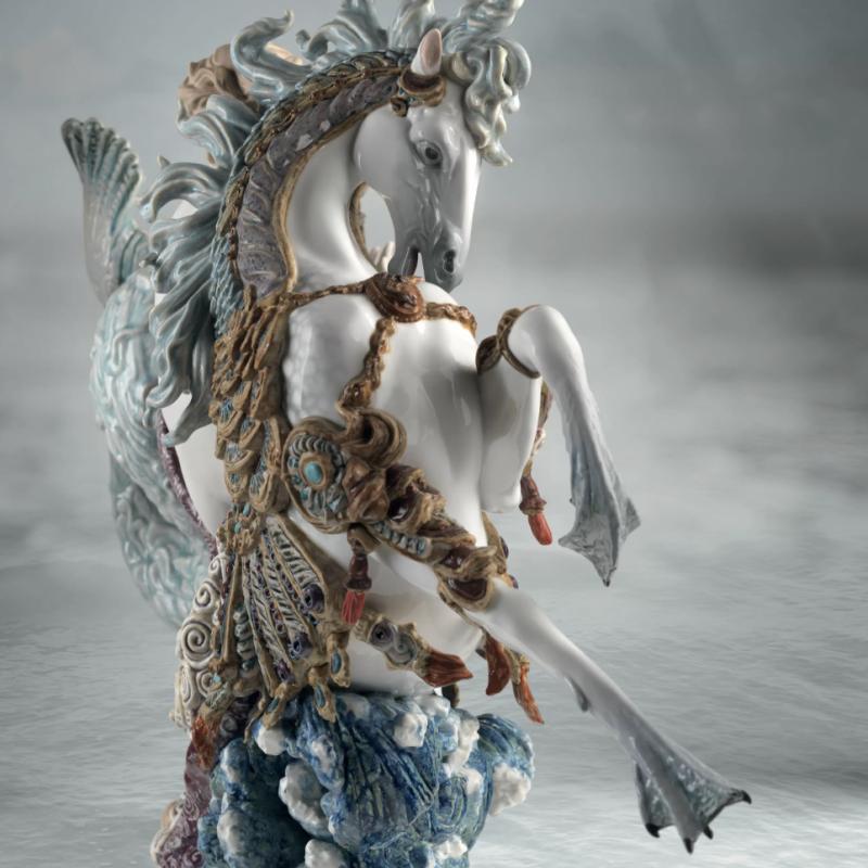 Lladro Arion on A Seahorse Sculpture Limited Edition 01001948