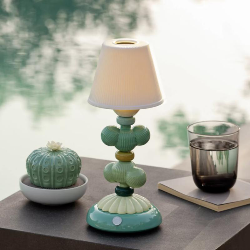 Lladro Cactus Firefly Table Lamp Green 01023766
