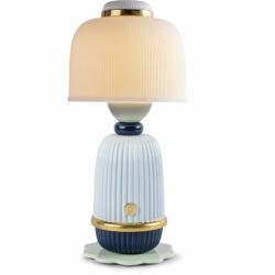 Lladro Kokeshi lamp blue 01024147
