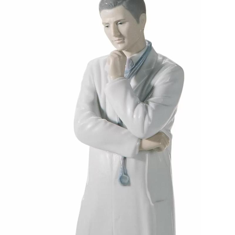 Lladro Male Doctor Figurine. Fair skin 01008188