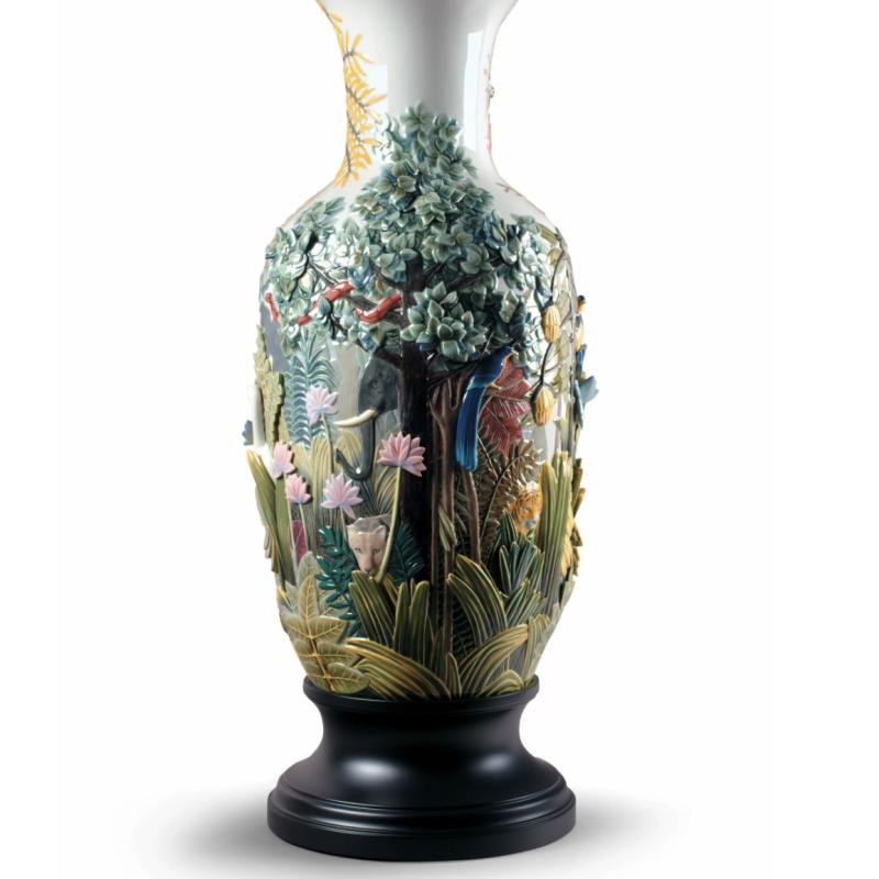 Lladro Paradise Vase Animal Life Figurine Limited Edition 01002003