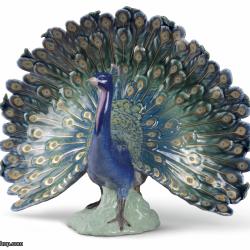 Lladro Peacock Figurine 01008777