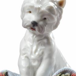 Lladro Playful Character Dog Figurine Type 164 01008065