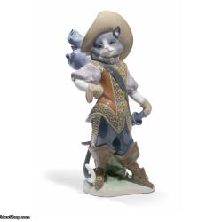 Lladro Puss in Boots Cat Figurine 01008599