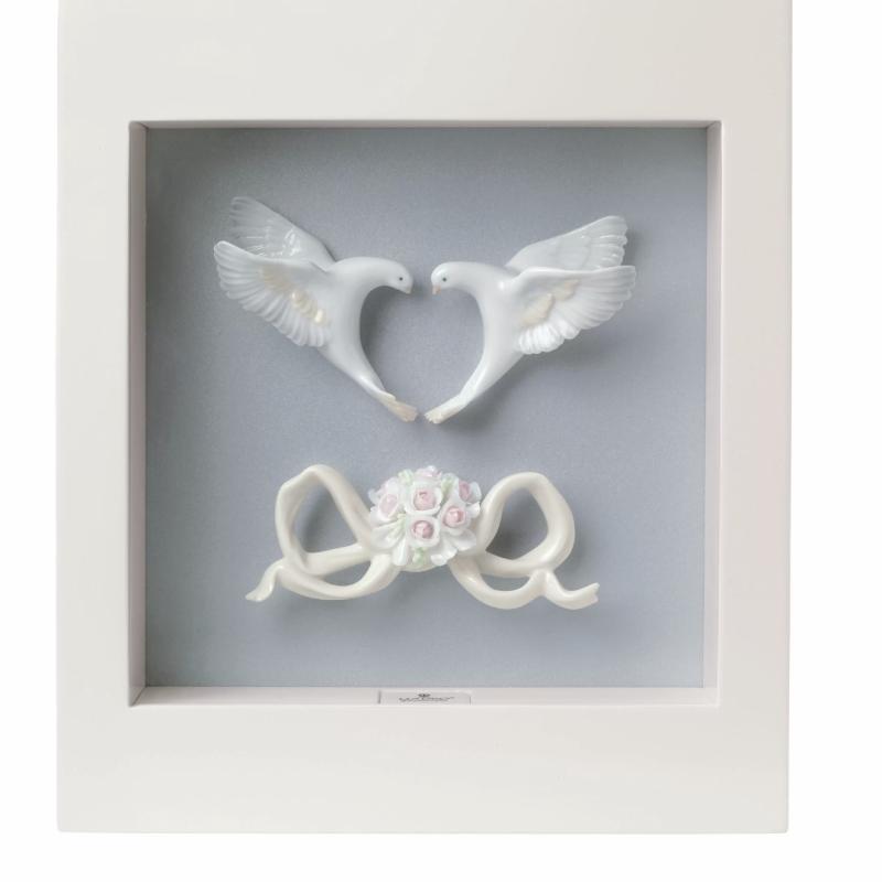 Lladro Romantic Doves Wall Art 01008428