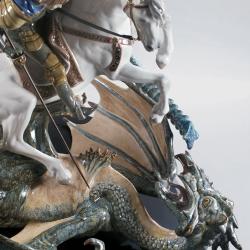 Lladro Saint George and The Dragon Sculpture Limited Edition 01001975