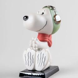 Lladro Snoopy Flying Ace Sculpture 01009529