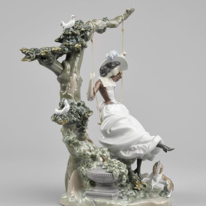 Lladro Swinging Woman Figurine 01009163