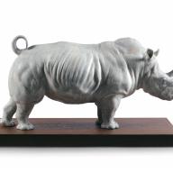 Lladro White Rhino Figurine 01009285