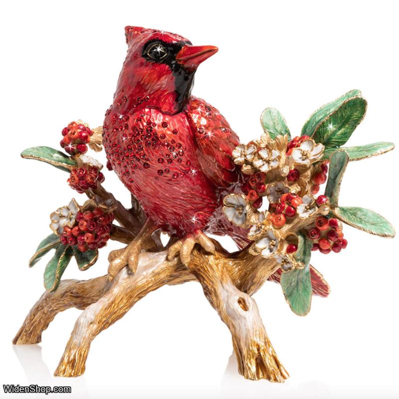 Jay Strongwater Red Cardinal On Branch Figurine SKU: SDH1920-280