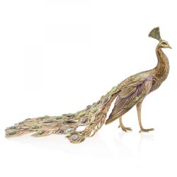 Jay Strongwater Grand Peacock Figurine 2018 NEW Version SDH1778-456