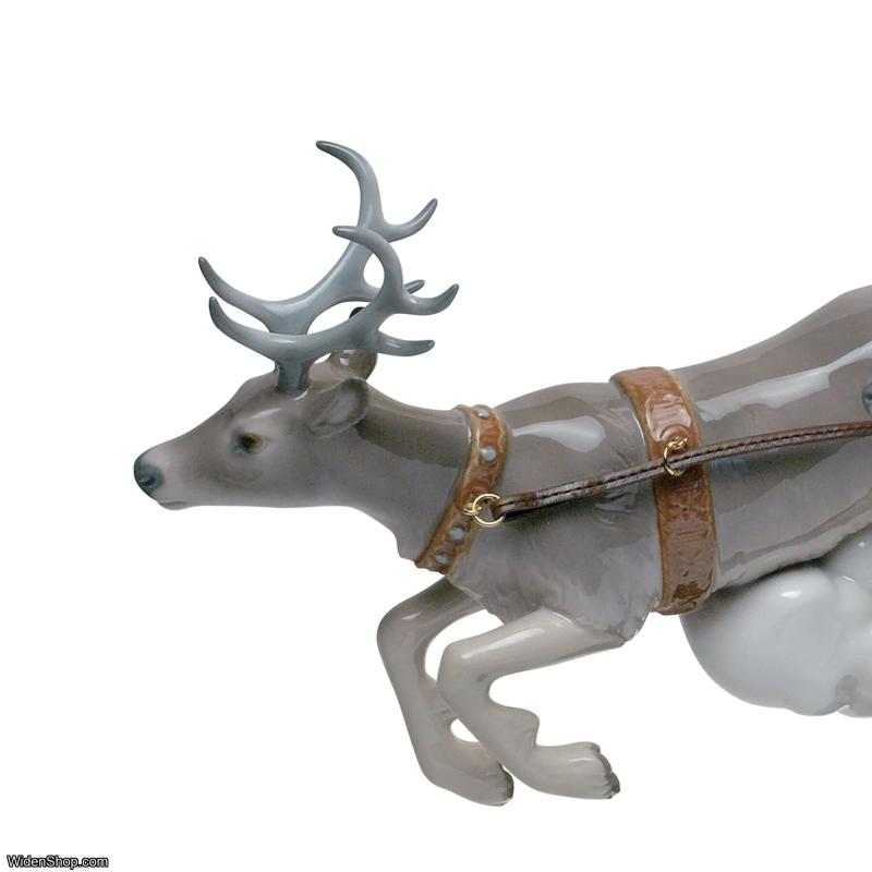 Santas Midnight Ride Sleigh Figurine Limited Edition Lladro 01001938