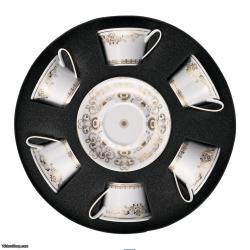 VERSACE MEDUSA GALA GOLD Set with 6 tea cups saucers SKU: 19325-403636-29253