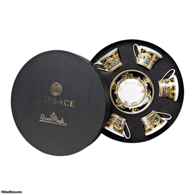 Versace PRESTIGE GALA Set with 6 tea cups & saucers 19325-403637-29253