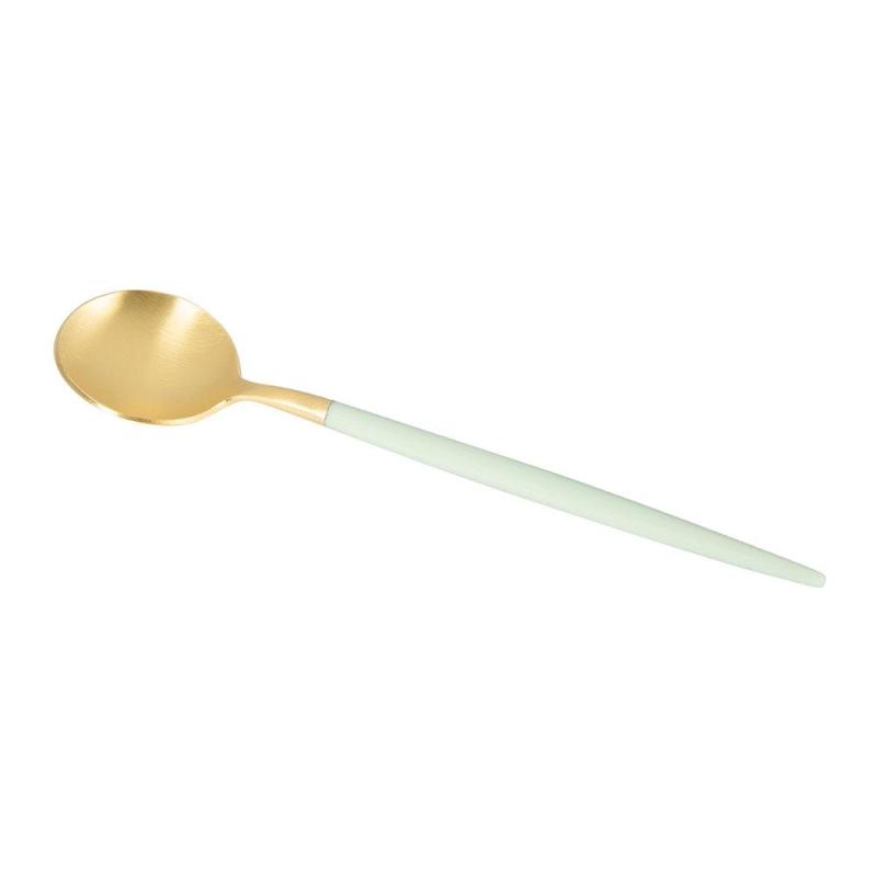 CUTIPOL Goa Cutlery Set - 24 Piece - Gold/Mint Green GO.006 CEGB