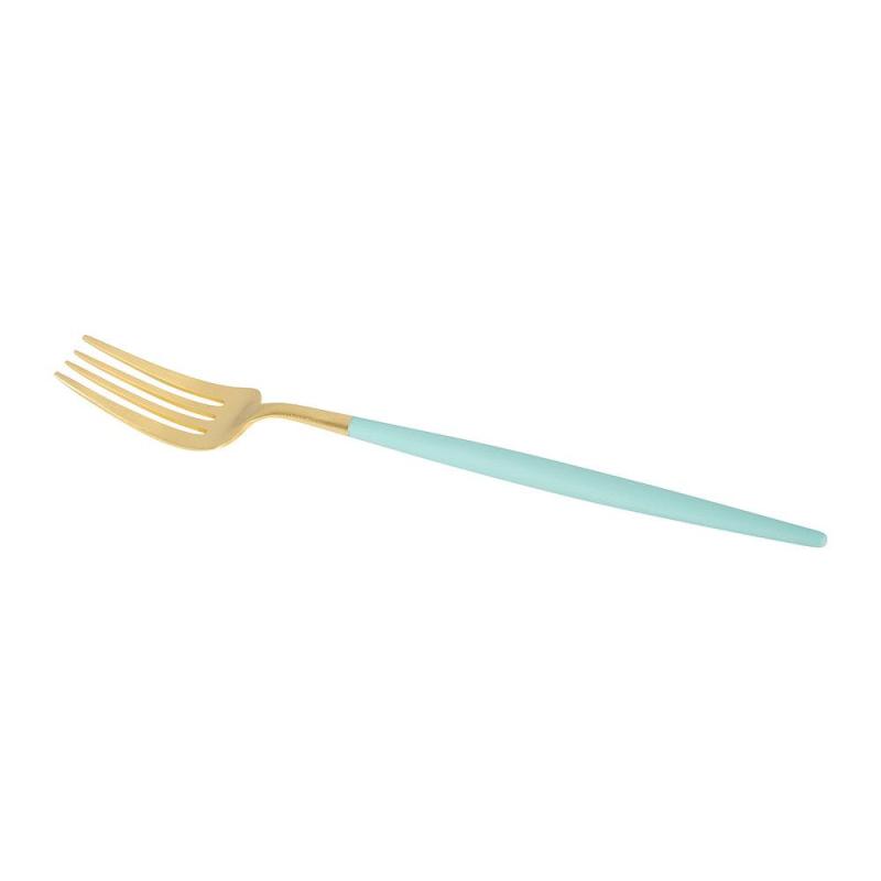 CUTIPOL Goa Cutlery Set - 24 Piece - Gold/Turquoise GO.006 TGB