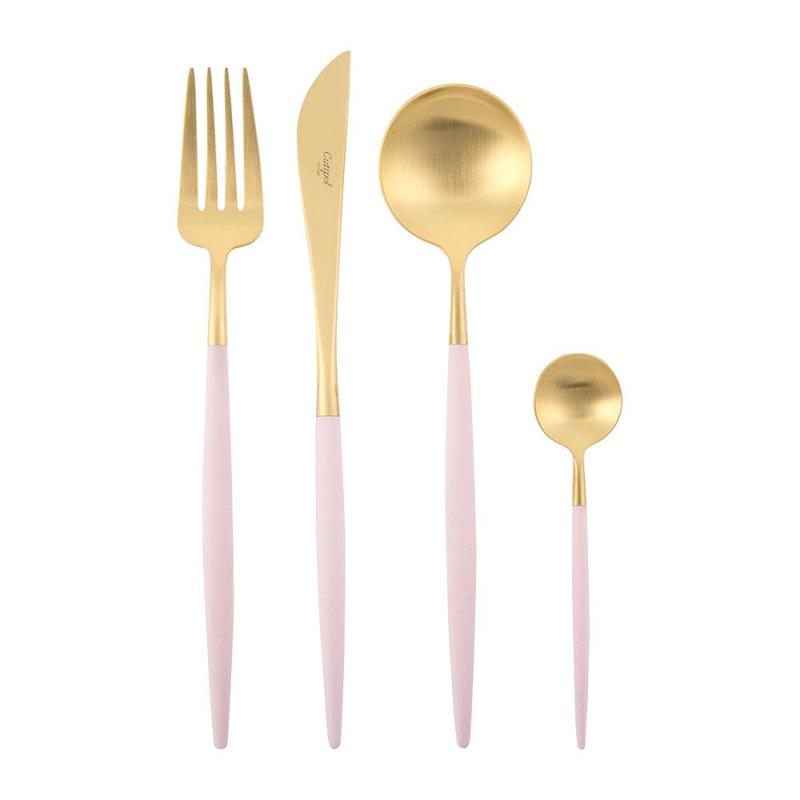 CUTIPOL Goa Cutlery Set - 24 Piece - Pink Gold GO.006 PKGB