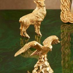 Jay Strongwater Davis Eagle Figurine - Gold SDH1874-292